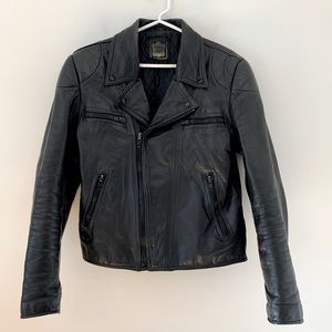 Echtes Leder Moto Jacket